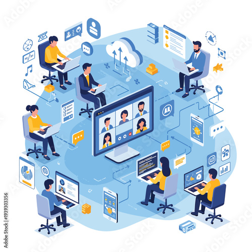 Remote Team Collaboration Online