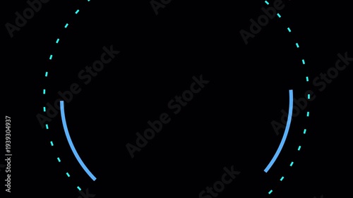 Futuristic glowing blue plexus network connection with alpha channel