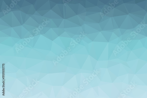 A calming blue and cyan polygonal mosaic creates a smooth gradient pattern for visual appeal
