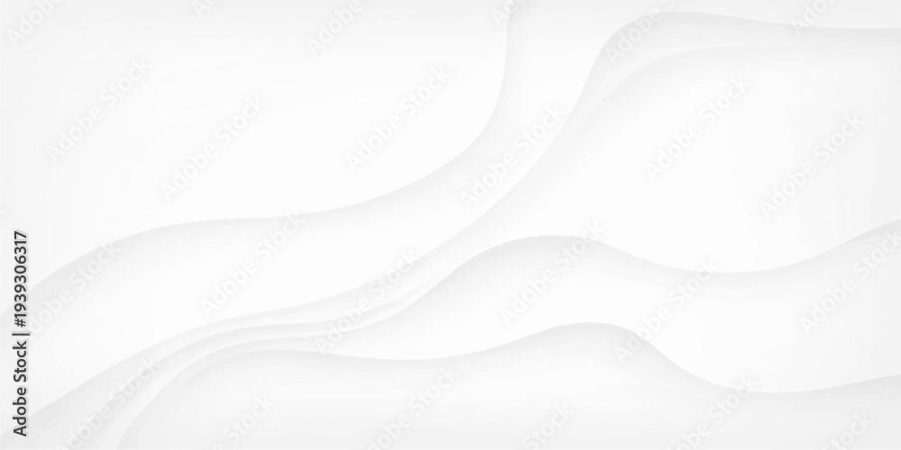 Fototapeta premium White abstract background featuring smooth blue wavy curves and light motion lines for a modern business wallpaper illustration