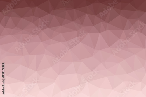 A geometric pattern forms with many interlocking polygons fading from a muted dusty rose to a soft beige pink