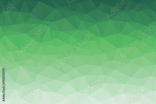 A refreshing low poly pattern exhibits a lively gradient from deep forest green to bright lime shades
