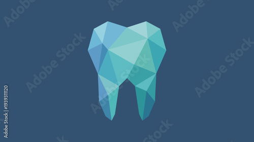 This image features a stylized, abstract representation of a tooth in soothing blue tones, highlighting the intersection of dental hygiene and modern design aesthetics.