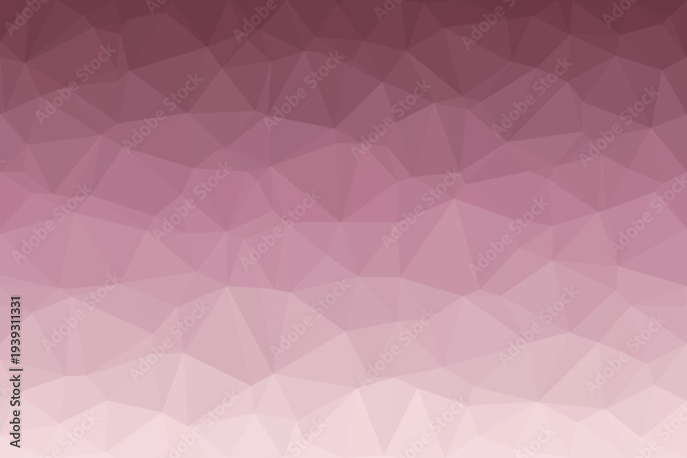 Obraz premium A soft low poly geometric layout showing a gentle gradient from deep fuchsia to light pink