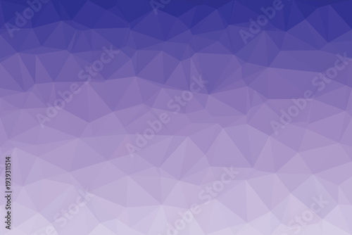 A striking geometric low poly texture displays a vibrant gradient ranging from deep indigo to soft lavender