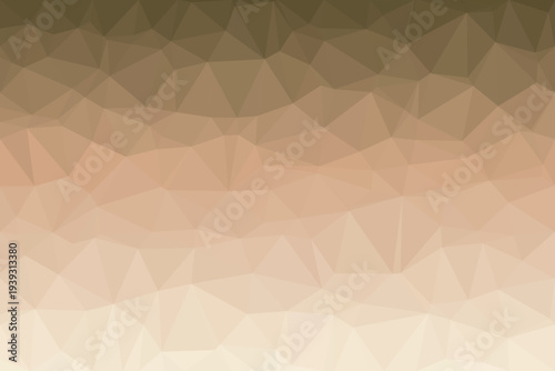 A warm earthy brown and beige low poly geometric pattern provides a gentle gradient texture for many designs
