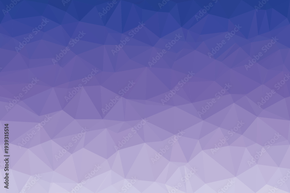 Obraz premium Geometric polygons form a delightful gradient from rich violet blue to gentle light purple