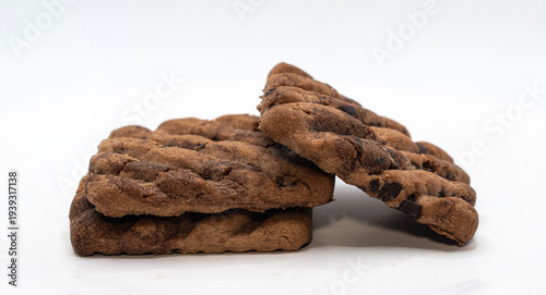 sweets, cookies, white background
