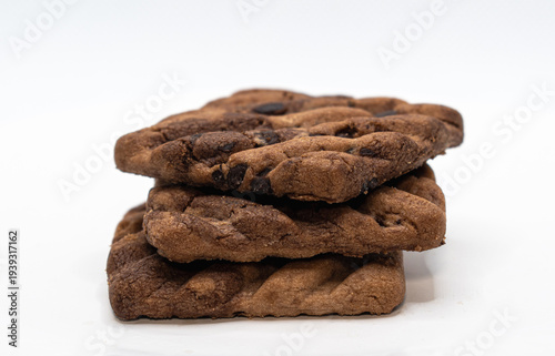 sweets, cookies, white background