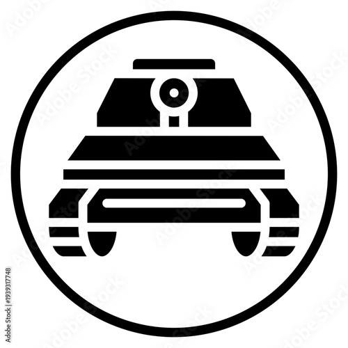 tank glyph icon