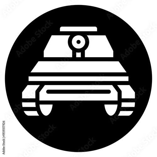 tank glyph icon
