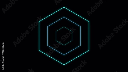 Futuristic glowing blue plexus network connection with alpha channel