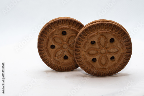 sweets, cookies, white background