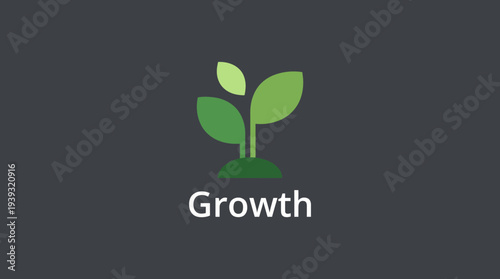 This logo features budding plants symbolizing growth and renewal, a perfect representation of development, freshness, and positive transformation.