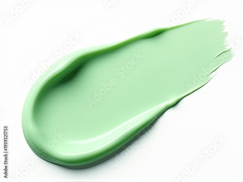 Close-up shot of green paint on a white surface, great for design and decoration projects