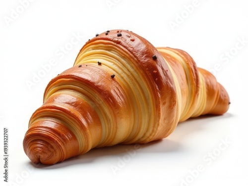 A close-up shot of a pastry on a white surface, ideal for use in food photography or as a prop in still life compositions