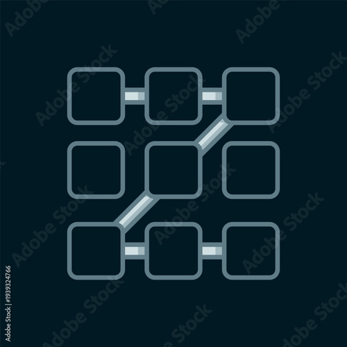Line Graphic password protection and safety access icon isolated on black background. Security, safety, protection, privacy concept. Flat filled outline style with shadow. Vector