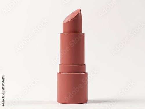 A close-up shot of a lipstick on a white surface