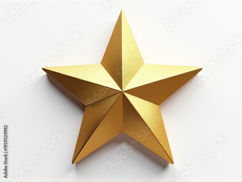 A single gold star on a clean white background