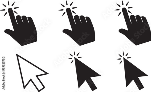 Set of 25 black art and craft icons vector