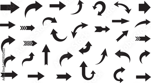 Set of 25 black art and craft icons vector