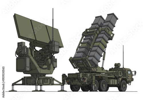 Military Missile Defense System Vehicle Equipment.