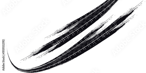 Tire tread marks, wheel textures, tire marks - car racing, motocross, drift, rally, off-road and others.