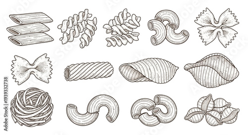 Bread and Bakery Line Icons Set – Bakery Food Outline Vector Collection