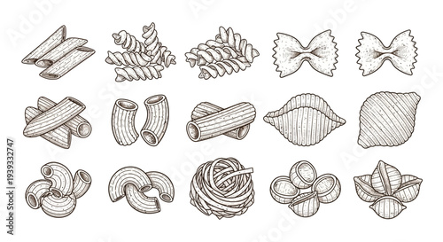 Bread and Bakery Line Icons Set – Bakery Food Outline Vector Collection