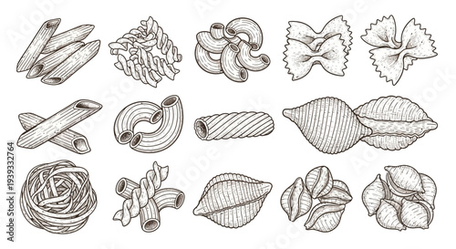 Bread and Bakery Line Icons Set – Bakery Food Outline Vector Collection