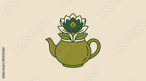 A beautifully crafted teapot features a vibrant flower design, symbolizing nature's beauty and tranquility, perfect for tea enthusiasts and art collectors alike.