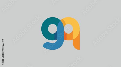 This modern logo design features vibrant colors and overlapping shapes, offering a fresh, dynamic identity suitable for tech, creativity, or lifestyle brands.