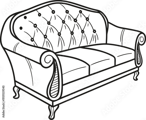 sofa isolated on white background