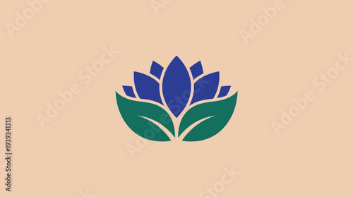 This image features a minimalist abstract lotus design in dark shades, representing wisdom and inner peace, set against a sophisticated background for contemporary interpretation.