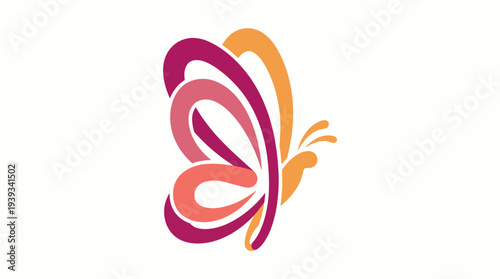 A beautifully designed butterfly in vibrant colors represents transformation and freedom, combining curves and colors to evoke feelings of joy and creativity in its artistic style.