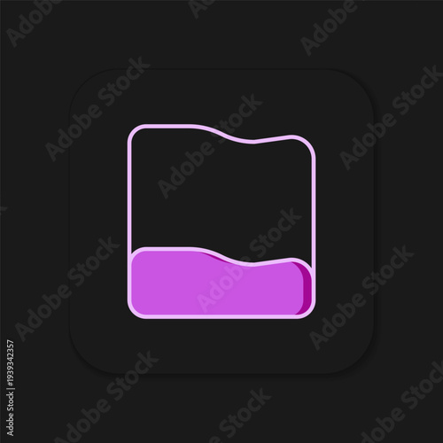 Filled outline Rectangular pillow icon isolated on black background. Cushion sign. Orthopedic pillow. Flat filled outline style with shadow. Vector