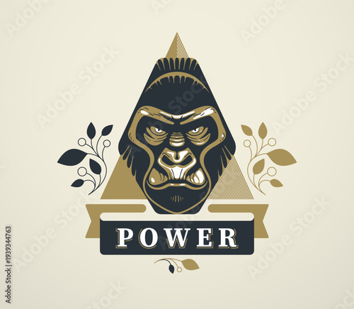 Dominant gorilla symbol emb...