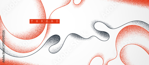 Vector abstract background with minimal curvy lines and textures, lifeform microorganism look like abstraction, flowing fluid shaped threads.