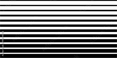Dynamic abstract pattern featuring a series of rhythmic black and white horizontal lines, 