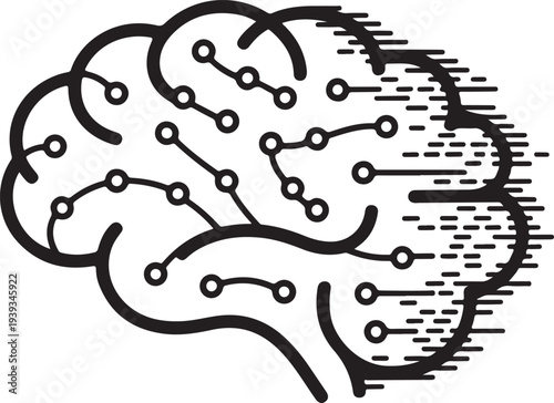 Intricate illustration of a brain with interconnected neural networks