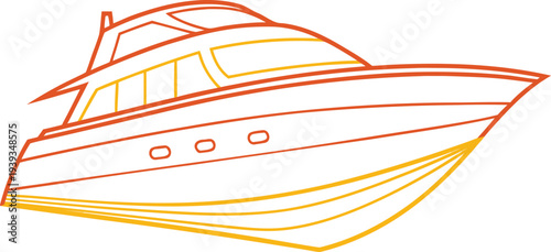 Luxury Yacht Sailing on Ocean. Modern Yacht Marine Transport Concept. Luxury Yacht Ocean Travel Theme. Private Yacht Sea Adventure Concept. Elegant Yacht Sailing Vessel Design. Luxury Yacht Maritime