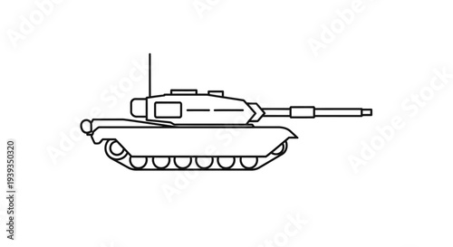 Military Tank Vehicle Armored Combat.
