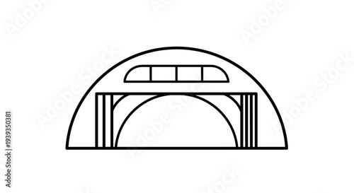 Simple line drawing of a telescope.