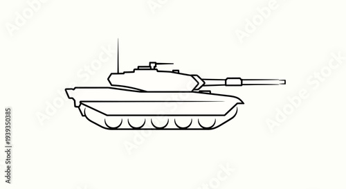 Military Tank Vehicle Armored Combat.