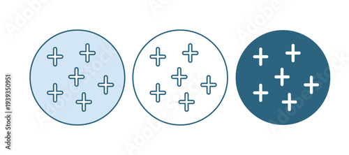 Blue Full moon icon isolated on white background. Cloudy night sign. Sleep dreams symbol. Night or bed time sign. Vector