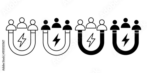 Customer Acquisition Strategy Concept With Audience Growth Marketing And Engagement Icons