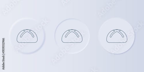 Grey Easter cake icon isolated on grey background. Happy Easter. Set icons in square buttons. Vector