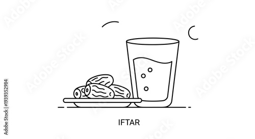 Ramadan iftar food and drink.
