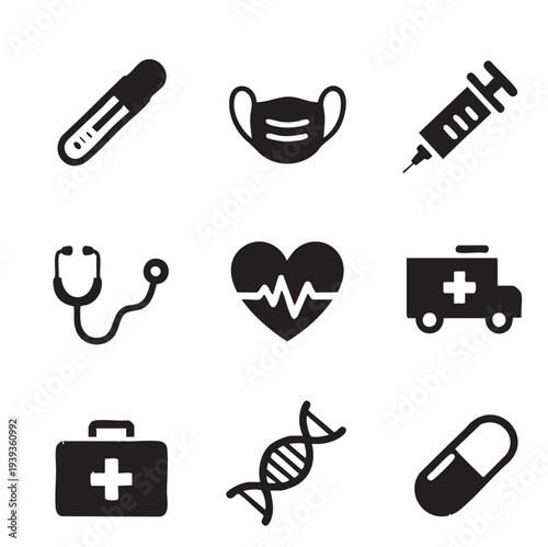 Clinical Examination and Emergency Icons