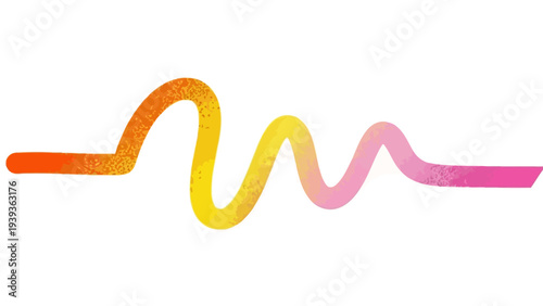 Abstract sound wave graphic with a vibrant gradient of warm colors, representing audio or music visualization